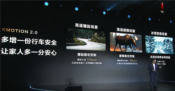 华为新发布XMOTION 2.0车辆动态控制系统:确保高速爆胎下的稳定性