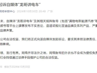 比亚迪正式起诉自媒体“龙哥讲电车”，捍卫品牌声誉